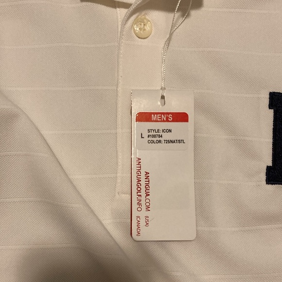 Antigua Men’s Performance Polo T-Shirt Size Large - Picture 3 of 3